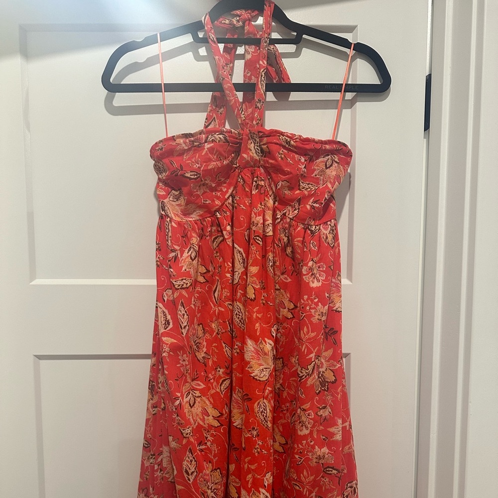 Aqua maxi dress